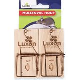 Luxan Muizenval Hout 2 stuks