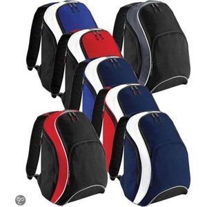 Bagbase Teamwear Backpack, kleur Black/Red