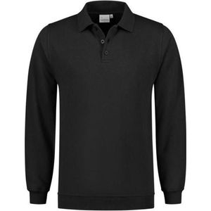 Santino Robin Polo Sweater lange mouw - Zwart