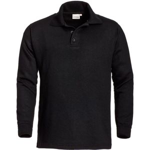 Santino Rick Polo sweater lange mouwen - Zwart - XXL
