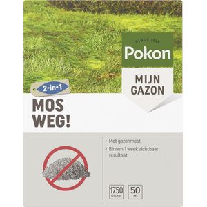Pokon Mos Weg! - 1,75kg - Onkruidverdelger - Geschikt voor 50m² - Mosbestrijder - Anti mos gazon
