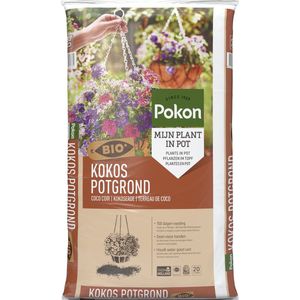 Pokon Bio Kokos Potgrond - Biologische Potgrond - Schone Handen & Lichte Potten - Geschikt Voor Alle Planten - 20L