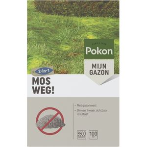 Mosverwijderaar gazon | Pokon | 100 m² (Korrels, 3500 gram)