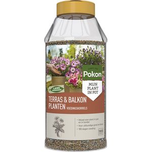 Pokon Terras & Balkon Planten Voedingskorrels - 1800gr - Plantenvoeding - Osmocote - Voor plant in pot en border
