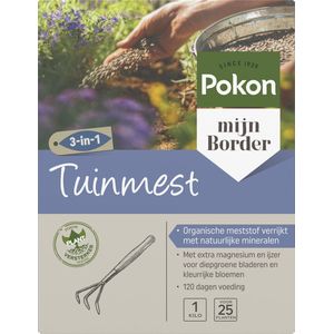 Tuinmest | Pokon | 1 kg (Universeel, Voor 25 planten)