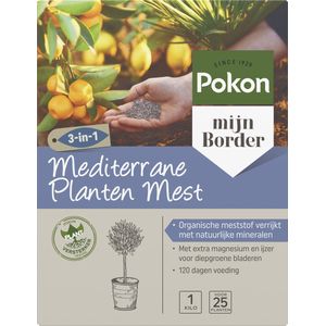 Pokon Mediterrane Planten Mest - 1kg - Meststof - 3-in-1 werking