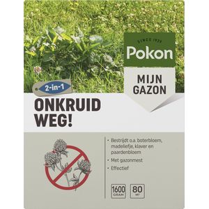 Pokon Onkruid Weg! - 1,6kg - Onkruidverdelger - Geschikt voor 80m² - Onkruidbestrijder