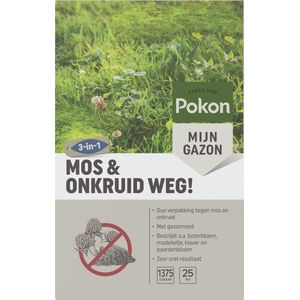 POKON MOS EN ONKRUID WEG! (3-IN-1) 1375 GRAM 25M²