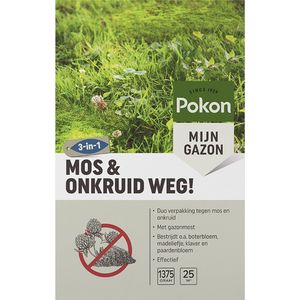 POKON MOS EN ONKRUID WEG! (3-IN-1) 1375 GRAM 25M²