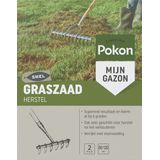 Pokon Graszaad Herstel - 2kg - Gazonherstel - Geschikt voor 80m² tot 120m² - Supersnel egaal groen gras