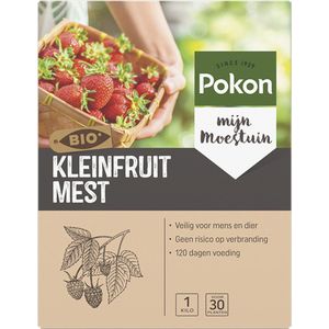 Pokon Bio Kleinfruit Mest - 1kg - Biologische Meststof  - Voor fruitplanten - 120 dagen voeding