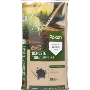 Pokon Bio Bemeste Tuincompost - 20l - Bodemverbeteraar - Geschikt voor ophoging en aanplanten