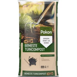 Pokon Bio Bemeste Tuincompost - 40l - Bodemverbeteraar - Geschikt voor ophoging en aanplanten