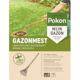 Pokon Bio Gazonmest - 1kg - Mest  - Geschikt voor 15m² - 120 dagen biologische voeding