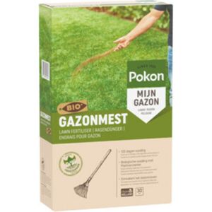 4x Pokon Gazonmest voor 30m2 Biologisch 2 kg