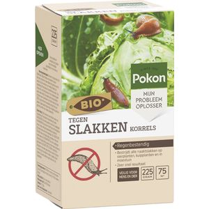 Pokon Bio tegen Slakken Korrels - 225g - Slakkenval - Regenbestendig - Slakkenkorrels voor 75m²