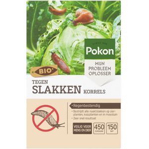 12x Pokon Tegen Slakken Korrels Biologisch 450 gr