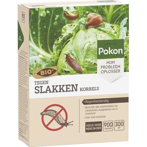 Pokon Bio Tegen Slakken Korrels - 900g - Slakkenval - Regenbestendig - Voor 300m²