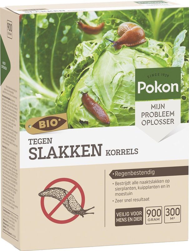 Pokon Bio tegen Slakken Korrels - 900g - Slakkenval - Regenbestendig - Slakkenkorrels voor 300m²