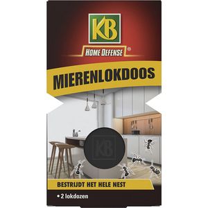 KB Home Defense Mierenlokdoos - Mierenval - 2 stuks - Werkt tot 3 maanden lang - Mieren bestrijden