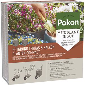 Pokon Terras & Balkon Planten Potgrond Compact 20L | Duurzaam Licht gewicht