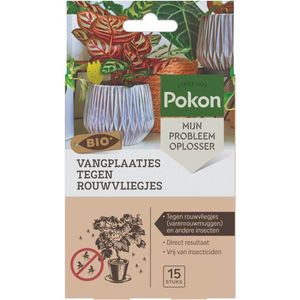 Bio vangplaatjes tegen rouwvliegjes
