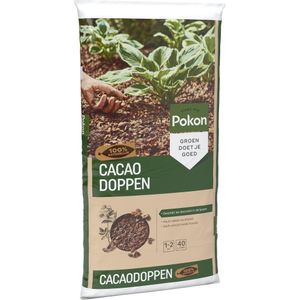 Pokon Cacaodoppen - 40l - Cacaodoppen voor grondbedekking - Bodembedekkers - Houdt slakken op afstand