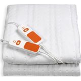 Cresta Care KTS120 Elektrische Warmtedeken 2 persoons met 180 minuten timer en machine wasbaar 160x140 cm