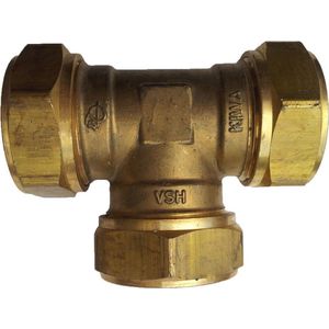 Vsh t-stuk knel 22x22x22mm ms