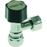 VSH hoekstopkraan 3/8x12mm klem chroom