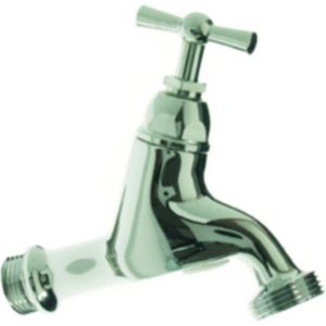 Vsh SLANGWARTELKRAAN 1/2" MET KEERKLEP EN BELUCHTER chroom 0500423