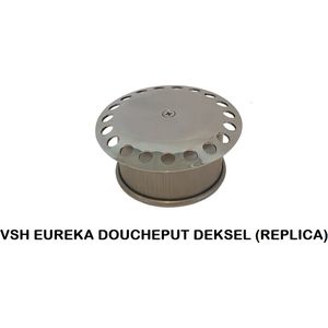 VSH EUREKA (REPLICA) DOUCHEPUTDEKSEL - ROND - 90 MM - RVS - VOOR DOUCHEPUT 10 X 10
