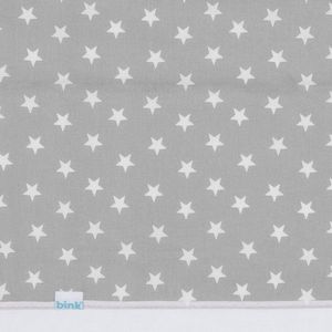 BINK Bedding Wieglaken Stars Grijs 75 x 100 cm