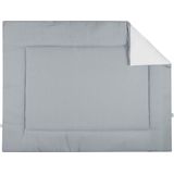 BINK Bedding Boxkleed Wafel (Pique) Dusty 80 x 100 cm - vulling fiberfill 400 grams - speelkleed - parklegger - katoen - wafel - jeansblauw - blauw