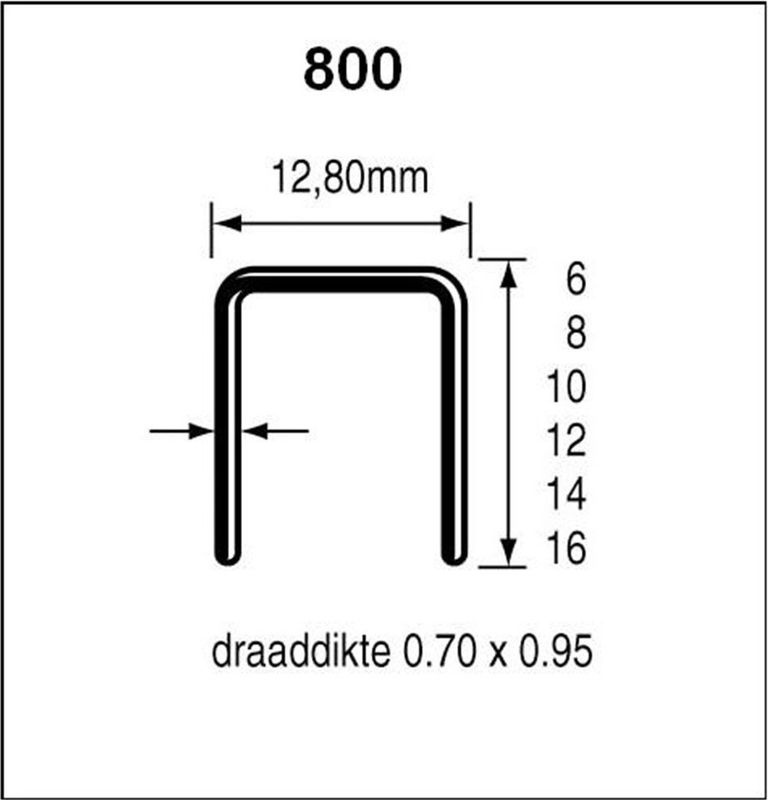 Dutack Nieten 800  6mm