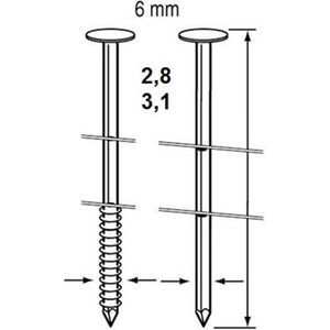 Dutack - Coilnagel RNCW30 - 4500 Stuks - 90mm - 4,5 Mille