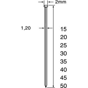 Dutack - 5134038 SKN12 Mini Brad - RVS - 30mm - 5000 Stuks