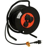 QwattPro - Kabelhaspel EZ Winder RA - 50m - Zwart - H07RN-F