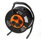 QwattPro - Kabelhaspel EZ Winder RA - 50m - Zwart - H07RN-F