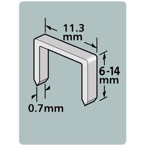 Dutack Niet serie 53 Cnk 6mm blister/1000 st. - 5011012
