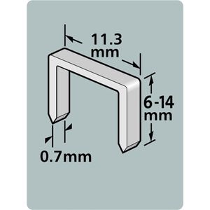 Dutack Niet serie 53 Cnk 10mm blister/1000 st. - 5011014