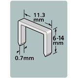 Dutack Niet serie 53 Cnk 12mm blister/1000 st. - 5011015