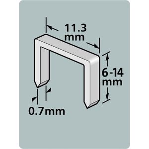 Dutack Niet serie 53 Cnk 12mm blister/1000 st. - 5011015