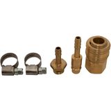 Dutack - DutackAir 1/4" Snelkoppeling - Slang 8mm - Aansluitset Perslucht