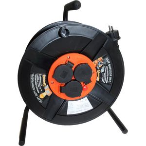 QwattPRO 1111130 BlackMaster Kabelhaspel - H07RN-F - IP44 - 40m