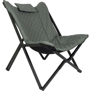 Bo-Camp - Industrial - Relaxstoel - Groen - Cationic - Inklapbaar Aluminium Frame