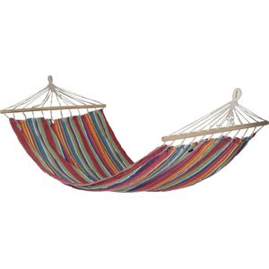 Bo-Camp Hangmat Samba - Met Spreidstok - Rainbow