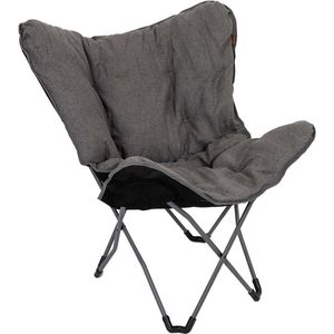 Bo-Camp - Urban Outdoor - Vlinderstoel - Grijs - Stof Nika