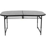 Bo-Camp Northgate campingtafel ovaal koffermodel (150x80 cm)