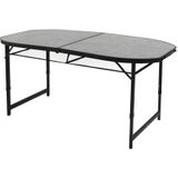 Bo-Camp Northgate campingtafel ovaal koffermodel (150x80 cm)